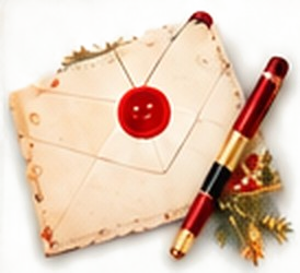 Lettre scellée et plume
