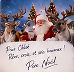 Photo dédicacée « Pour Chloé, rêve, crois, et sois heureux ! »