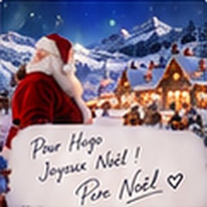 Photo dédicacée « Pour Hugo, Joyeux Noël ! »