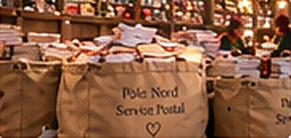 Les sacs du service postal du Pôle Nord