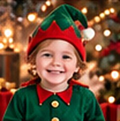 Petit garçon déguisé en lutin