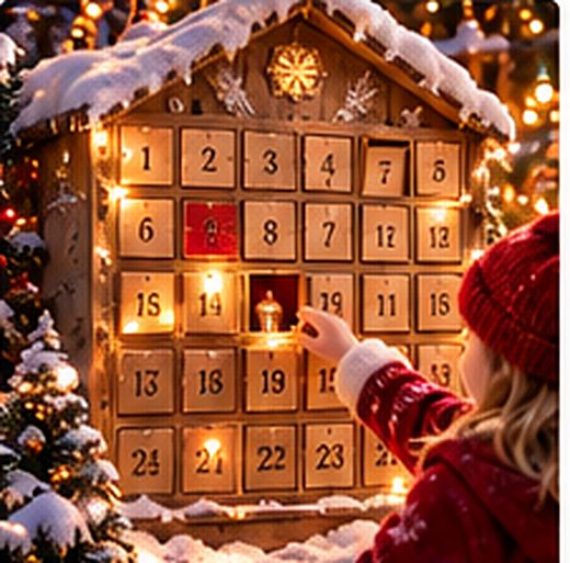 Le calendrier de l’Avent en bois