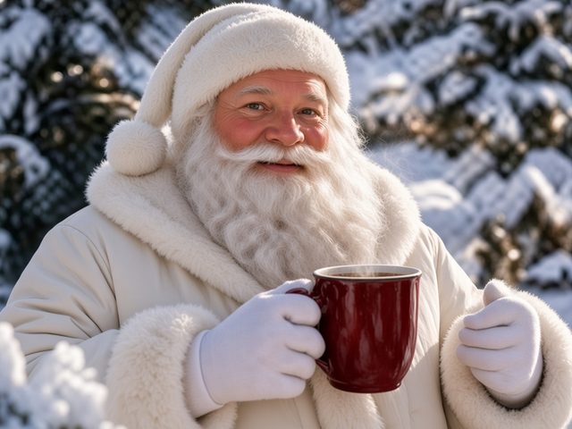 Le Père Noël en janvier