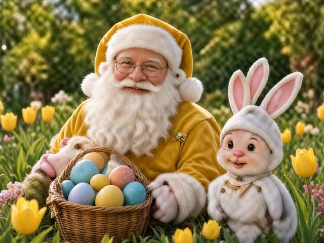 Le Père Noël en avril