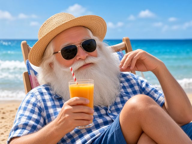 Le Père Noël en juin