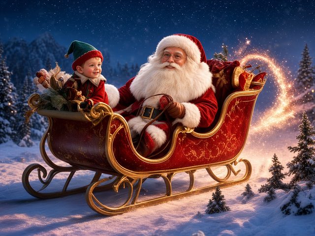 Le Père Noël en décembre