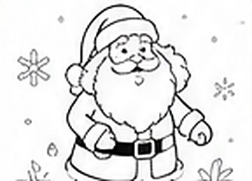 Aperçu de la fiche : Coloriage Père Noël