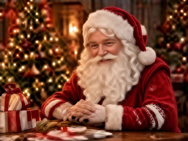 Le Père Noël en décembre