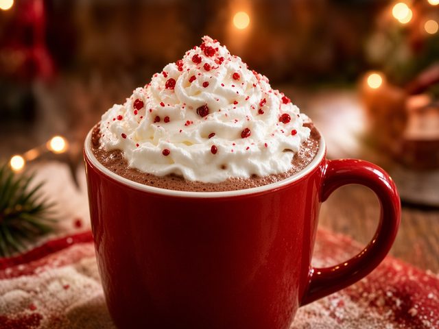 Chocolat chaud et chantilly