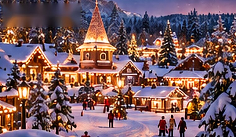 Le village du Père Noël filmé en direct