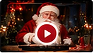 Le Père Noël dans une vidéo