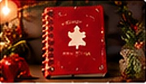 Un carnet de notes rouge
