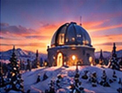 L’observatoire au crépuscule