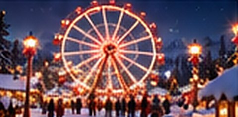 La grande roue illuminée