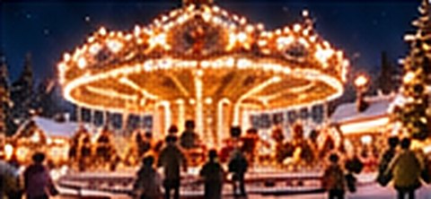 Le carrousel doré du parc