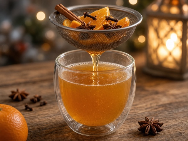 Filtrer, Jus de pomme épicé