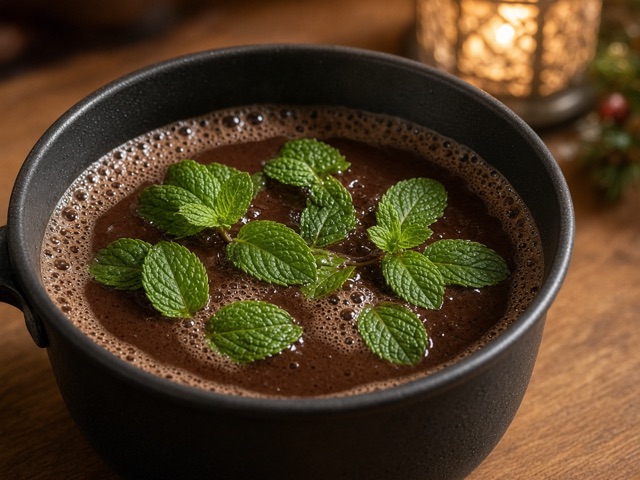 Menthe, Cacao à la menthe