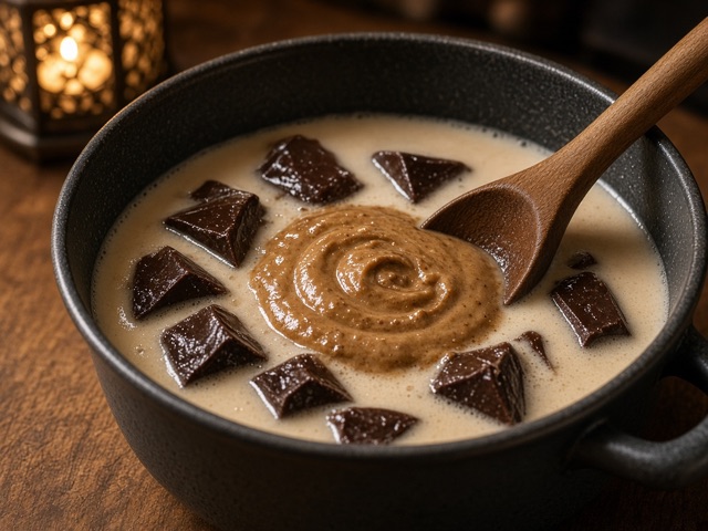 Fondre, Chocolat chaud noisette