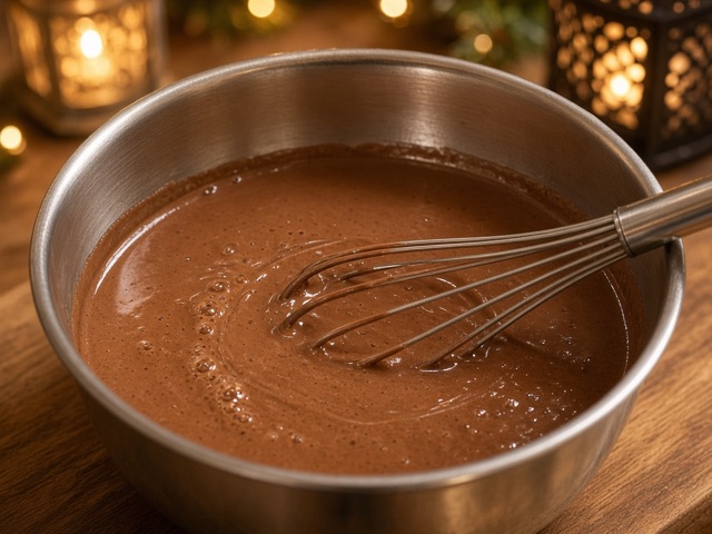 Fouetter, Chocolat chaud noisette