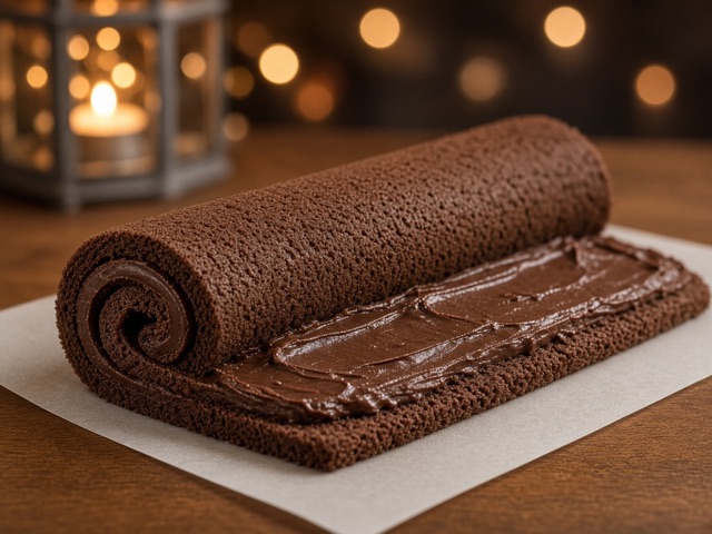 Rouler, Bûche au chocolat