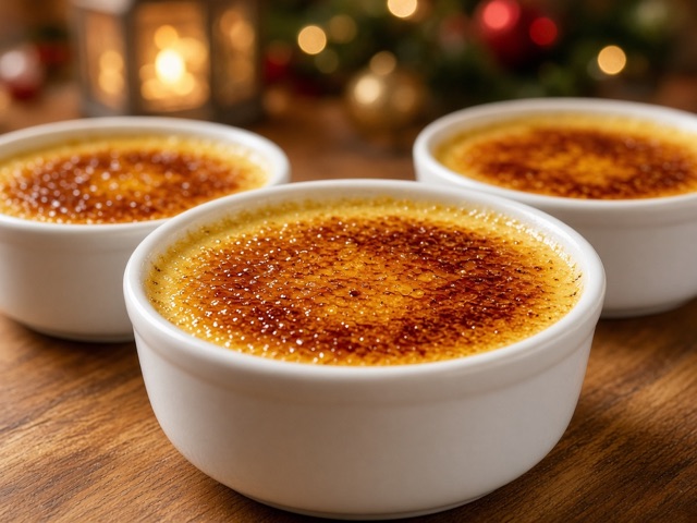 Caraméliser, Crème brûlée à la vanille