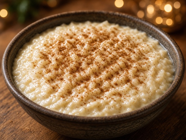 Servir, Riz au lait à la cannelle
