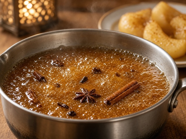 Réduire, Poires au jus épicé