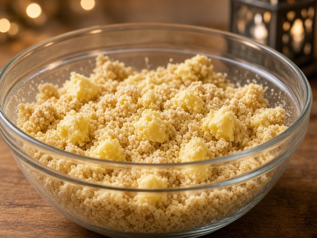 Pâte, Crumble pomme-poire