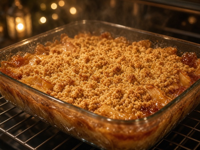 Cuire, Crumble pomme-poire