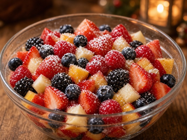 Fruits, Verrines de fromage blanc au miel
