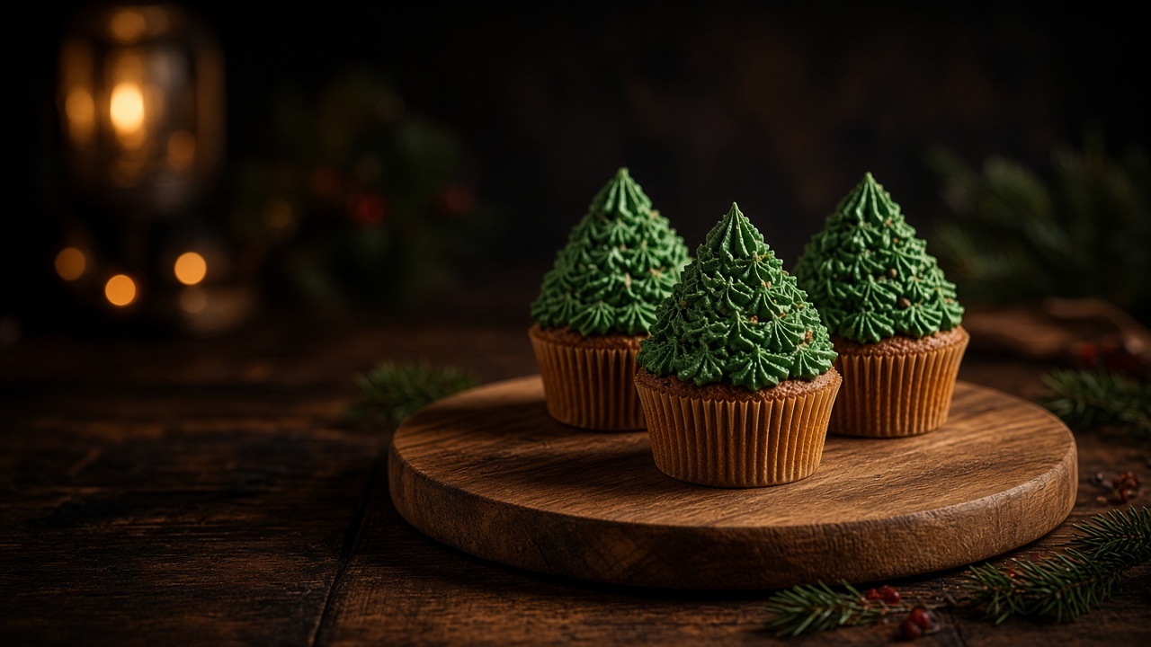 Cupcakes sapin