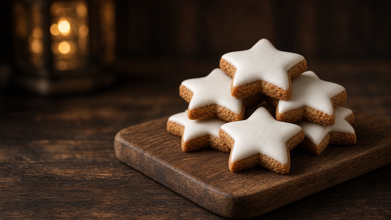 Biscuits étoiles glacées