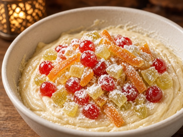 Fruits, Cake aux fruits confits