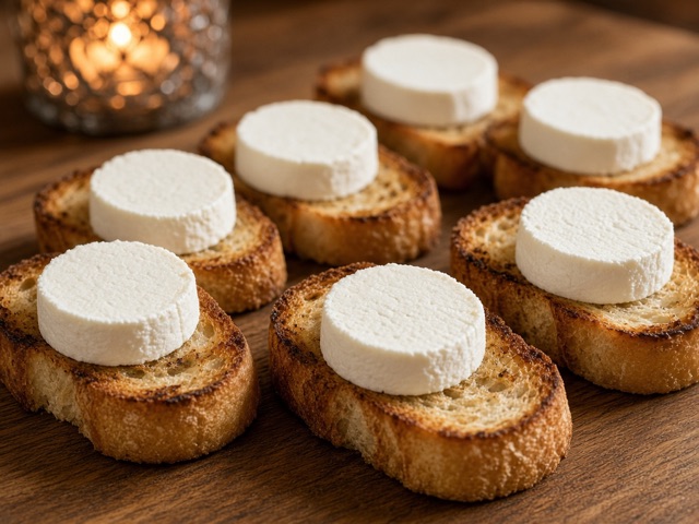 Garnir, Tartines de chèvre au miel