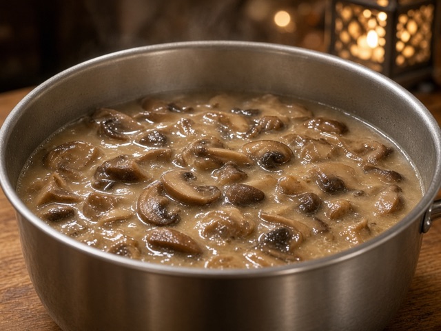 Mijoter, Velouté de champignons