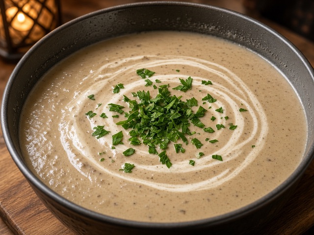 Lisser, Velouté de champignons