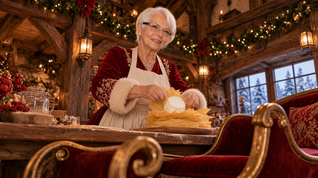 Croustillants de chèvre, préparé par la Mère Noël