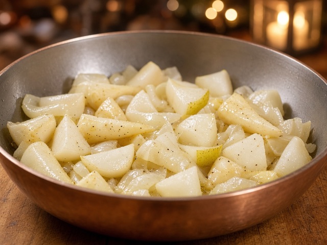 Revenir, Velouté de panais à la poire