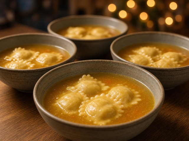 Servir, Bouillon de ravioles
