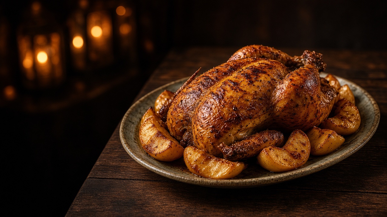 Pintade aux pommes