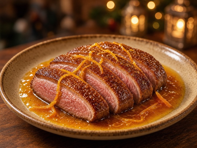 Napper, Magret de canard à l'orange