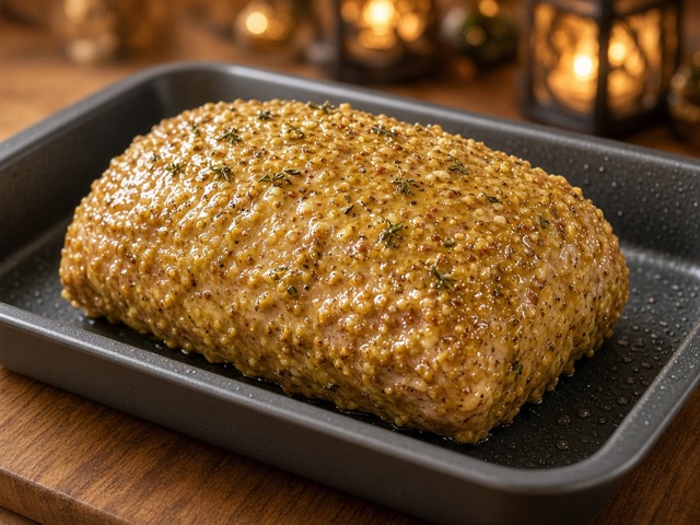 Badigeonner, Rôti de porc au miel