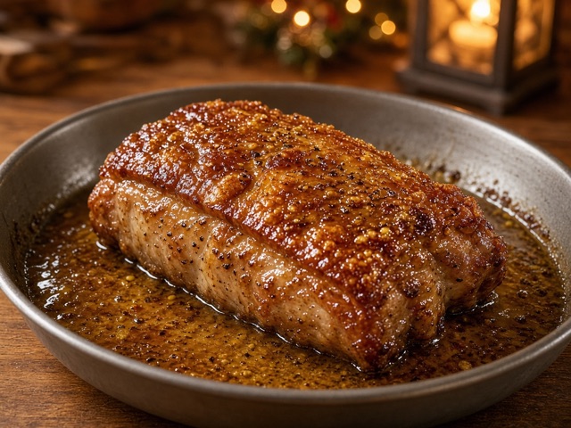 Cuire, Rôti de porc au miel