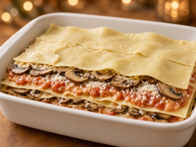Monter, Lasagnes aux champignons