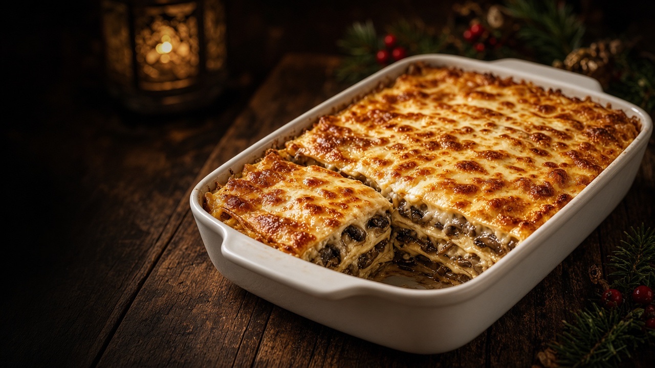 Lasagnes aux champignons