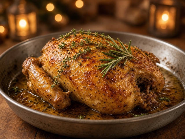 Rôtir, Poulet rôti aux herbes
