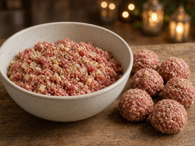 Mélanger, Boulettes sauce tomate