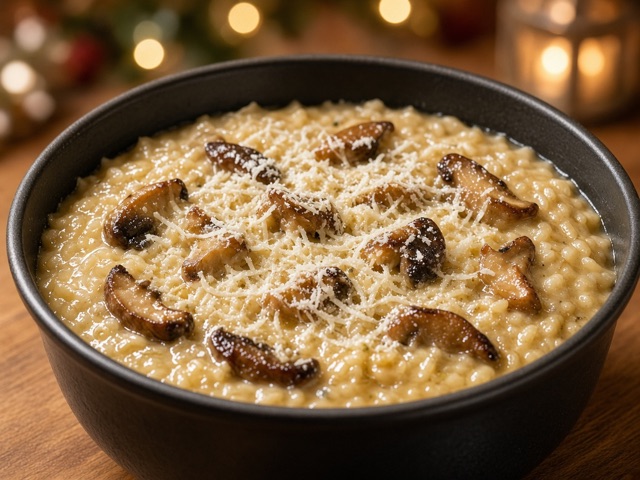 Manier, Risotto aux cèpes