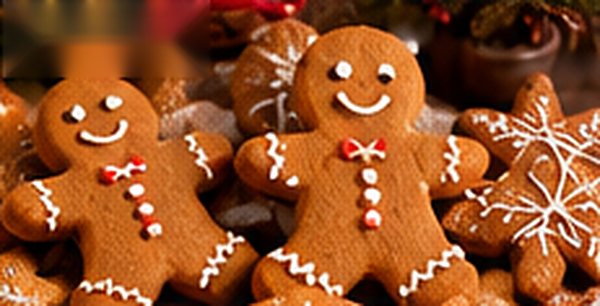Biscuits bonshommes en pain d'épices décorés de glaçage