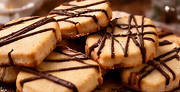 Biscuits sablés zébrés de chocolat